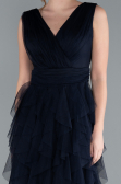 Robe de Soirée Longue Bleu Marine ABU4723