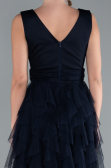Robe de Soirée Longue Bleu Marine ABU4723
