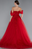 Robe De Soirée De Créateur Longue Rouge ABU4720