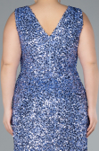 Robe de Soirée Grande Taille Longue Indigo ABU4673