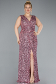 Robe de Soirée Grande Taille Longue Poudre ABU4673