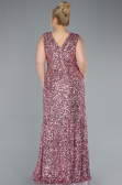Robe de Soirée Grande Taille Longue Poudre ABU4673