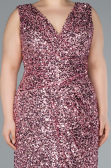 Robe de Soirée Grande Taille Longue Poudre ABU4673
