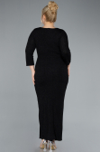 Robe de Soirée Grande Taille Midi Noir ABK2246