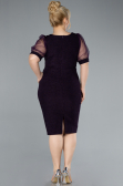 Robe De Invitation Grande Taille Courte Violet ABK2247