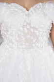 Robe de Mariée Grande Taillev Longue Blanc ABG099