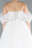 Robe de Mariée Grande Taillev Longue Blanc ABG099