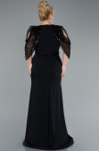 Robe Grande Taille Longue Noir ABU4668