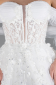 Robes de Mariage Longue Blanc ABG101