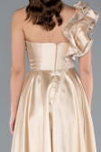 Robe de Soirée Longue Beige ABU4782