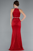 Robe Queue de Poisson Longue Rouge ABU4766