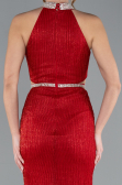 Robe Queue de Poisson Longue Rouge ABU4766