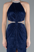 Robe Queue de Poisson Longue Bleu Marine ABU4766