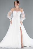 Robes de Mariage Longue Blanc ABG114