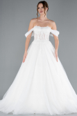 Robes de Mariage Longue Blanc ABG088