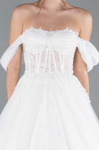 Robes de Mariage Longue Blanc ABG088