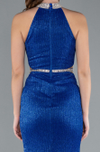 Robe Queue de Poisson Longue Bleu Saxe ABU4766