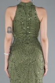 Robe de Soirée Longue Kaki ABU4791