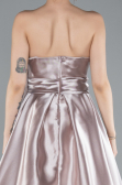 Robe de Soirée Longue Satin Lavande claire ABU4774