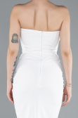 Robe de Soirée Longue Blanc ABU4800