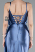 Robe de Soirée Longue Indigo ABU4814