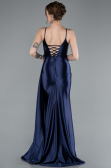 Robe de Soirée Longue Bleu Marine ABU4814