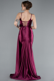 Robe de Soirée Longue Couleur Cerise ABU4814