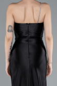 Robe Queue de Poisson Longue Noir ABU4817