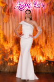 Robe de Soirée Longue Blanc ABU4730