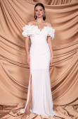 Robe de Soirée Longue Blanc ABU4080