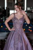 Robe Haute Couture Longue Lavande ABU4551