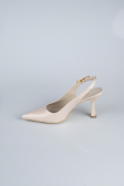 Chaussure de soirée Cuir Verni Beige ABR1130