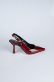 Chaussure de soirée Cuir Verni Rouge Bordeaux ABR1130