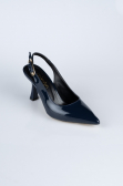 Chaussure de soirée Cuir Verni Bleu Marine ABR1130