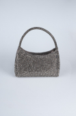 Sac De Soirée Luxe Pierreux Platine VT915