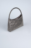 Sac De Soirée Luxe Pierreux Platine VT915