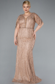 Robe De Soirée Grande Taille Longue Or ABU4146