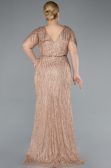 Robe De Soirée Grande Taille Longue Or ABU4146