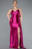 Robe de Soirée Grande Taille Longue Fushia ABU4815