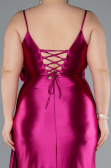 Robe de Soirée Grande Taille Longue Fushia ABU4815