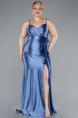 Robe de Soirée Grande Taille Longue Indigo ABU4815