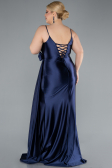 Robe de Soirée Grande Taille Longue Bleu Marine ABU4815
