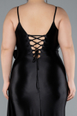 Robe de Soirée Grande Taille Longue Noir ABU4815