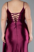 Robe de Soirée Grande Taille Longue Couleur Cerise ABU4815