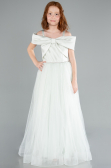 Robe de Soirée Enfants Longue Menthe ABU4826