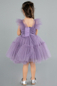 Robe de Soirée Enfants Courte Lavande ABK2067