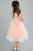 Robe de Soirée Enfants Midi Saumon ABK2300