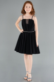 Robe de Soirée Enfants Midi Noir ABK2298