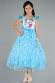 Robe de Soirée Enfants Longue Bleu ABU4237