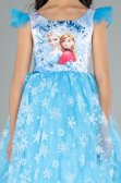Robe de Soirée Enfants Longue Bleu ABU4237